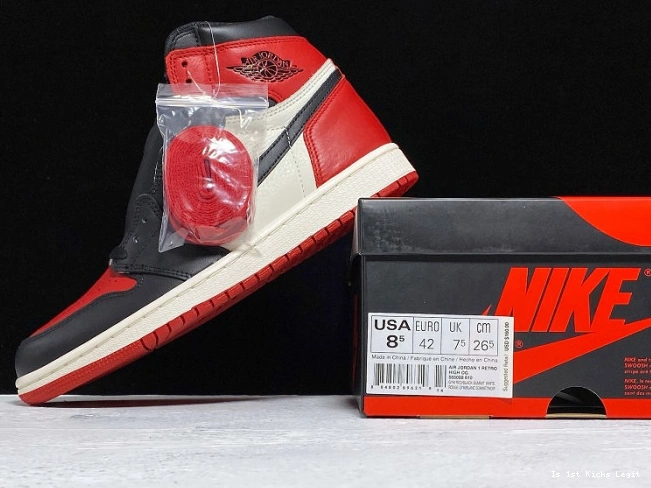 Jordan 555088-610 1 Bred Toe Retro High OG Air 0818